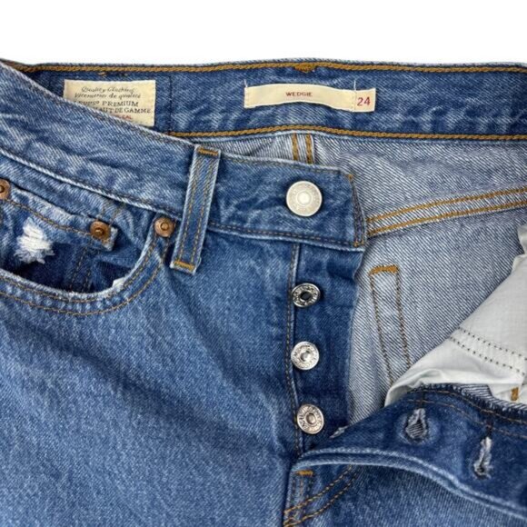 LEVI'S Premium Wedgie Icon Size 24 Athens Hera - Picture 6 of 10